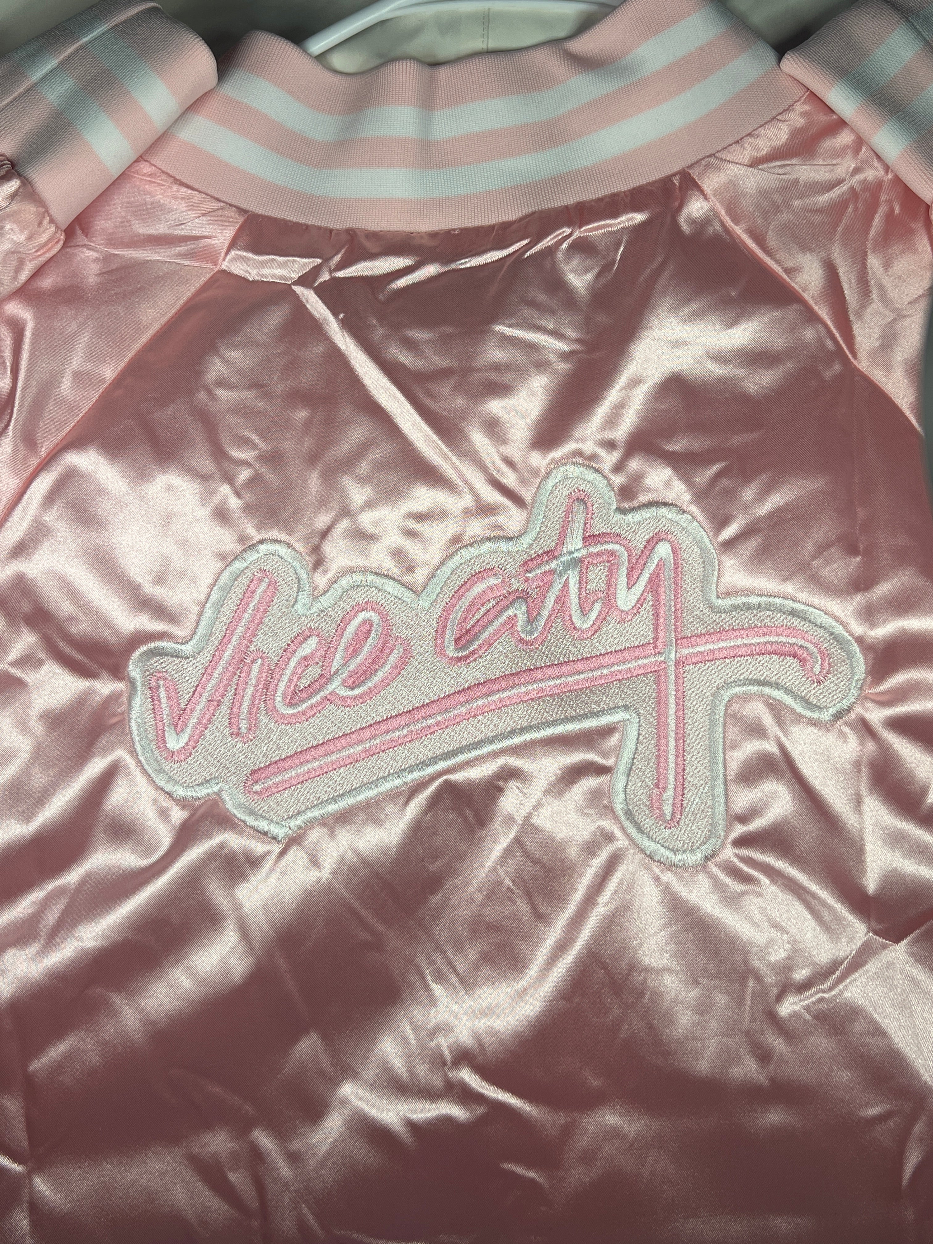 Pink GTA Vice City Bomber Jacket